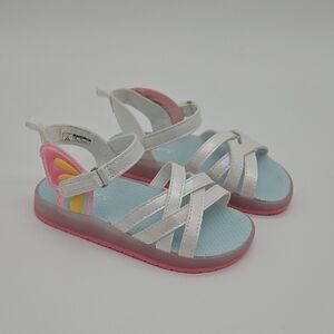 Kids Strappy Sandals with Butterfly Accent